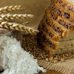 Picture of bread, wheat and flour